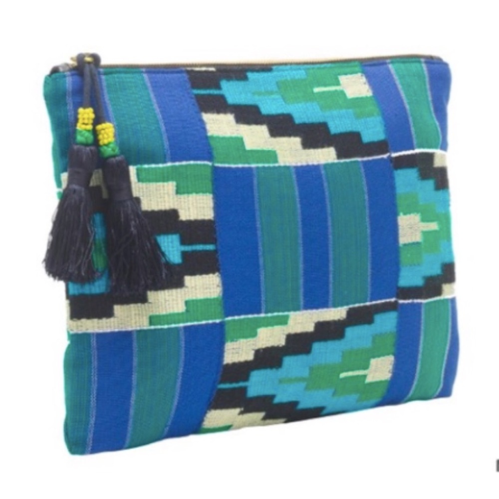 NWT J. Crew Aztec Woven Clutch